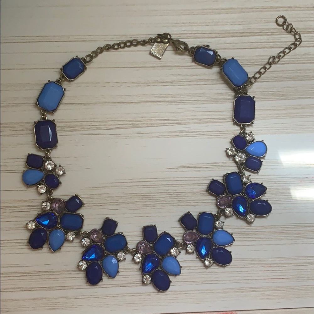 Blue statement necklace